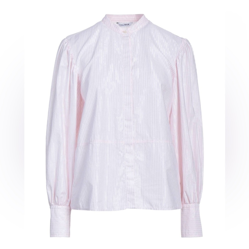 Cotton Light Pink Button Down Shirt for Women